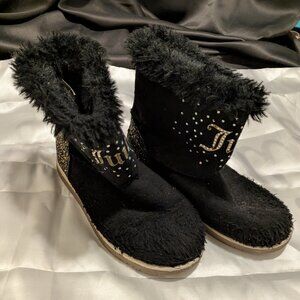 Juicy Couture Coronado II faux fur glitter boots size 3